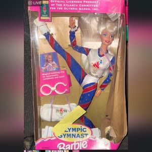 Gymnastics Doll with Accessories - Blue, White, Red